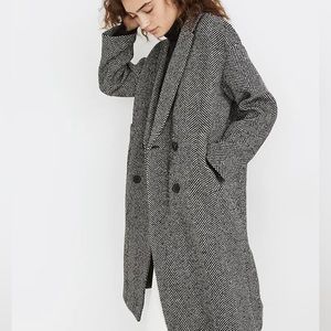 Madewell herringbone woodhull coat